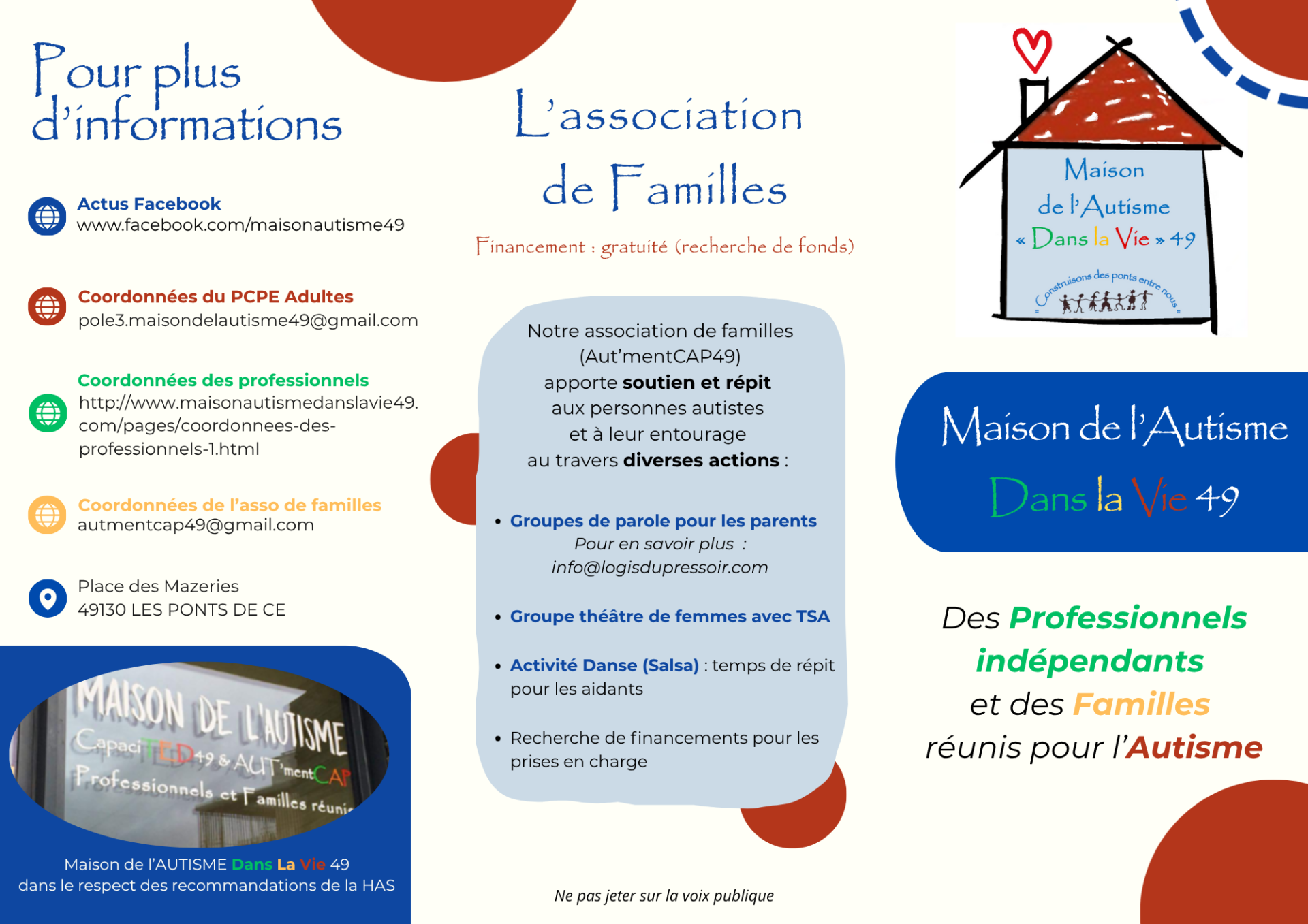 Plaquette maison de l autisme 49 recto 2